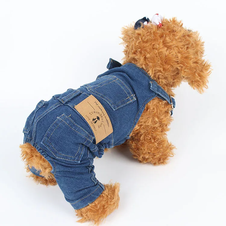 Товары для собак pipifren одежда комбинезоны комбинезон джинсы куртка для домашних животных наряд для маленьких собак pjs костюм для кошек Йоркширский комбинезон dla psa