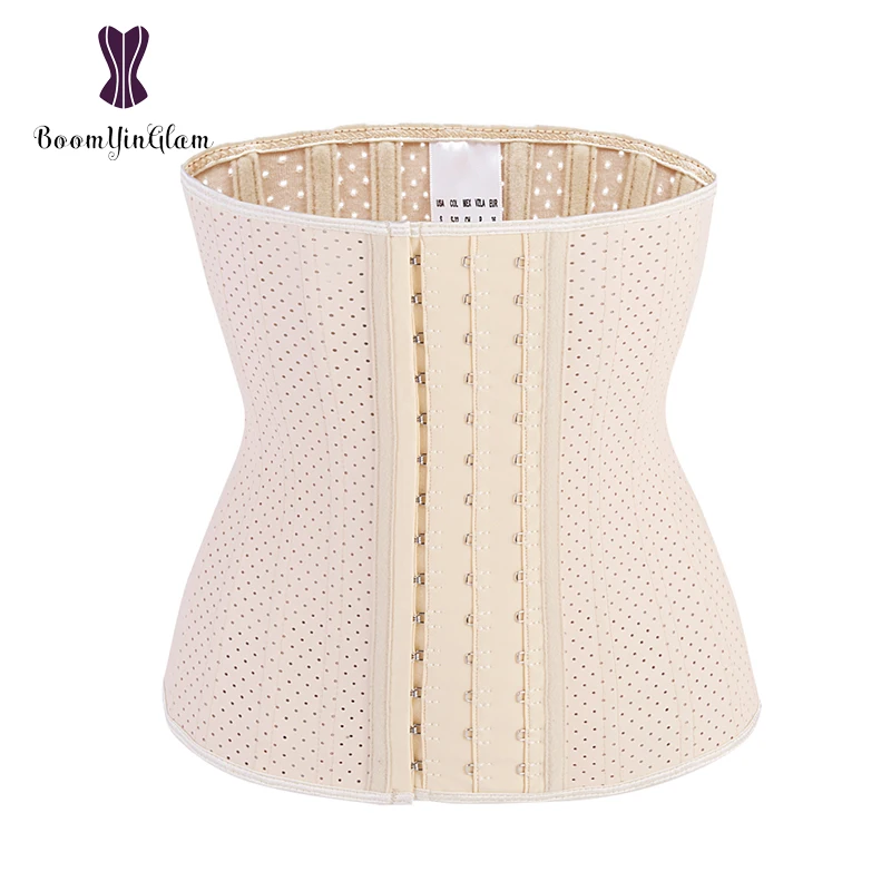 

Breathable 3 Hooks 25 Steel Bone Corset Waist Cincher Shaper Slim Modeling Strap Women Sportwear Latex Waist Trainer 948#