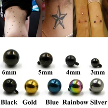 1 шт. 16 г 316L нержавеющая сталь микро кожный шар Микро Кожный Якорь кожный пирсинг поверхность, Ювелирное Украшение для пирсинга