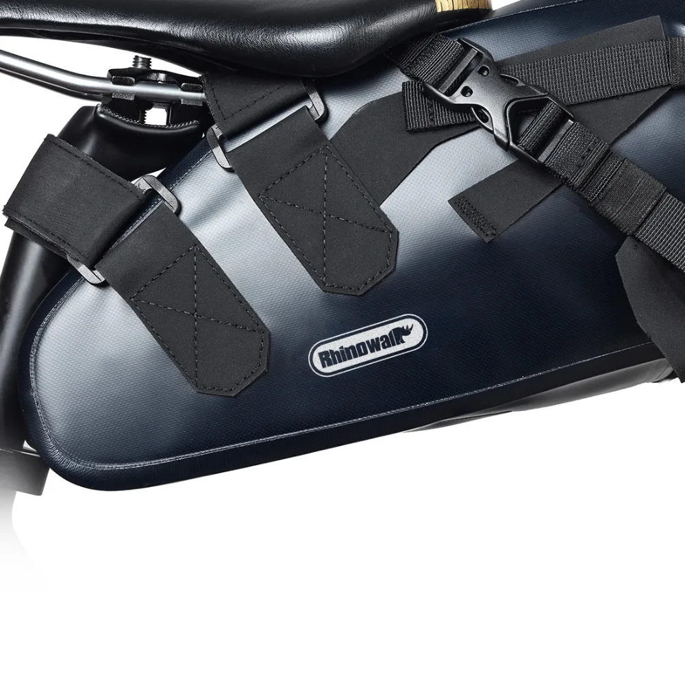 Sale RHINOWALK Bicycle Bike Saddle Bags 10L High Capacity Tail Bag Prevent Rainwater MTB Road Cycling Travel Rear Goods Shelf Bags 2