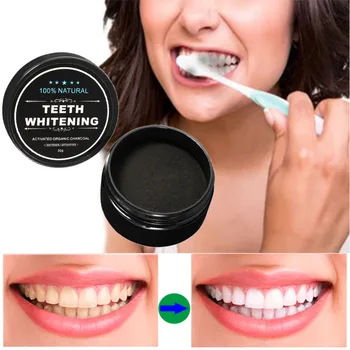 

30g Teeth Whitening Powder Smoke Coffee Tea Stain Remove Bamboo Activated Charcoal Powder Oral Hygiene Dental For Women Men H7JP