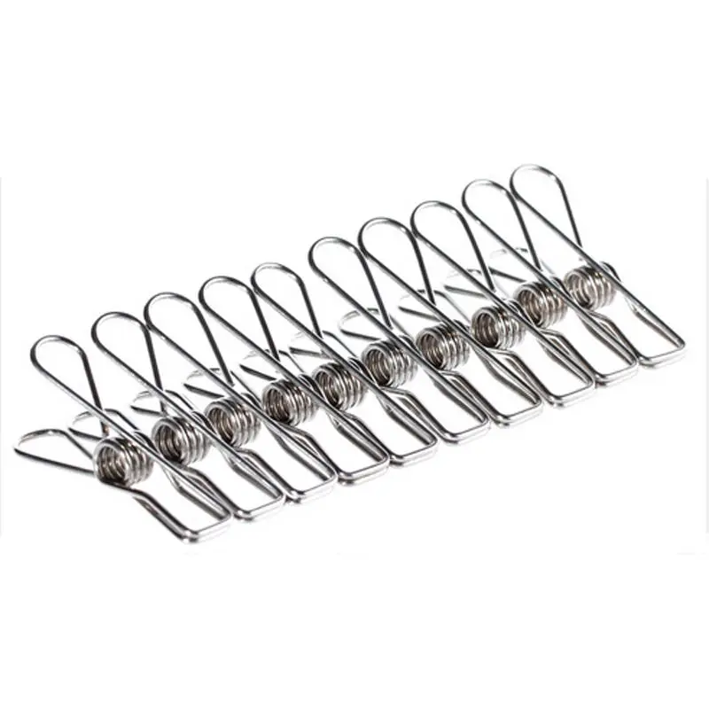 20 Pcs Stainless Steel Clothes Pegs Hanging Clips Pins Laundry