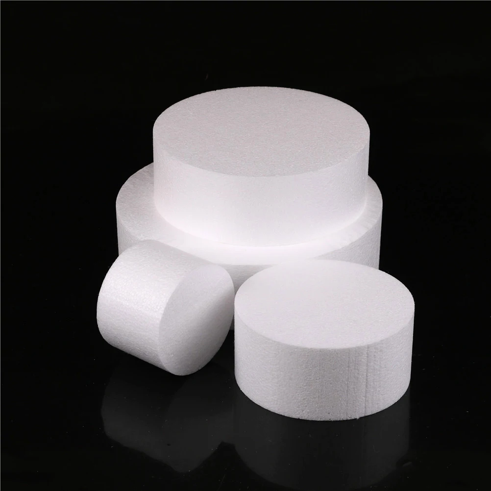 

High Quality 4/6/8/10 inch Round Styrofoam Foam Cake Dummy Sugarcraft Flower Decor Patrice Model
