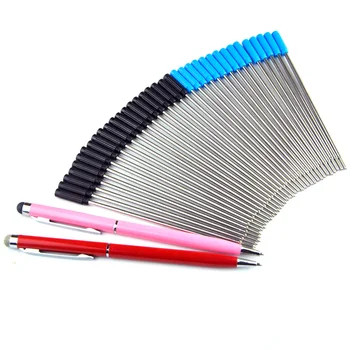 

500pcs/lot 0.7mm Ball Pen Refill Black/ Blue 116mm Auto Ballpoint Pen Refill Stationery Office School Writing Supplies