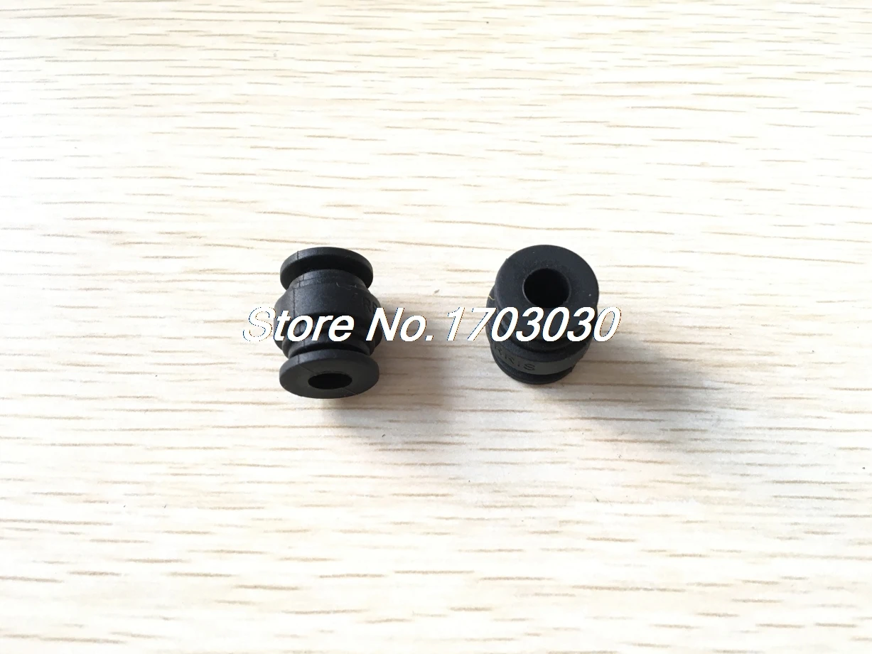 10Pcs 7mm Dia 20mm Height Black Rubber Shock Absorption Gimbal Damping Ball