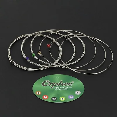 Orphee RX15 6 шт. набор струн для электрогитары(. 009-.042) никелевый сплав супер светильник высокого качества - Цвет: as show