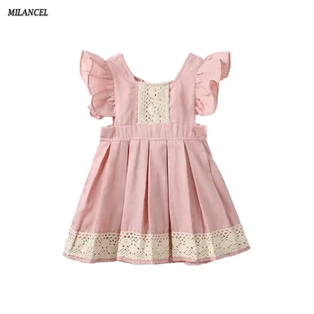 

Milancel Kids Dresses for Girls New Princess Dresses Ruffle Baby Girl Wedding Dress Children Clothing Costume for Kids