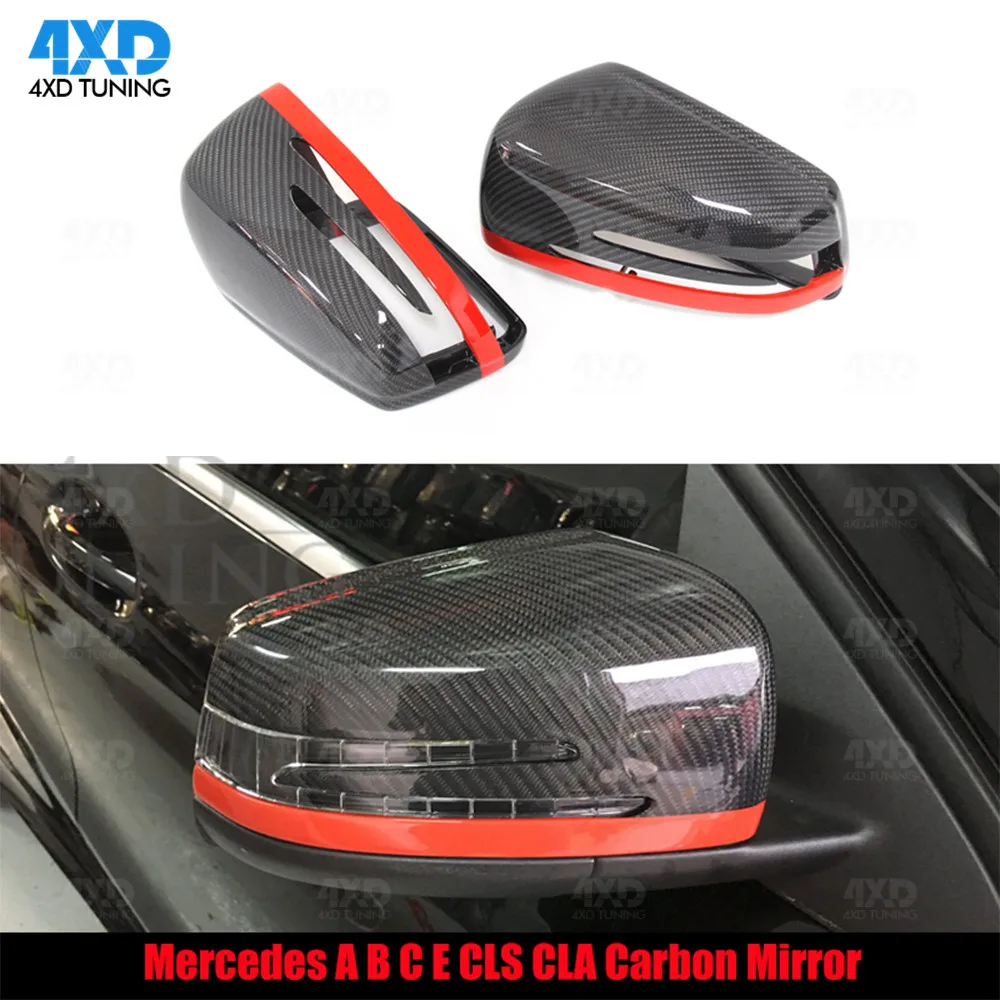 

W207 W176 Carbon RearView Mirror Cover For Mercedes CLS W218 GLA W246 W204 W221 W212 2007 2011 2012 2013 2014 2015-2018 2019