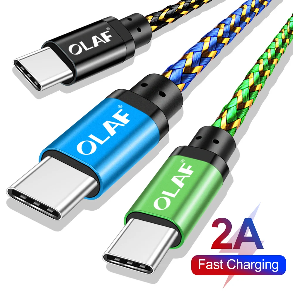 

OLAF USB Type C Cable For Xiaomi Redmi Note 7 USB-C Mobile Phone Fast Charging Type-C Cable for Samsung Galaxy S9 S8 Plus S10