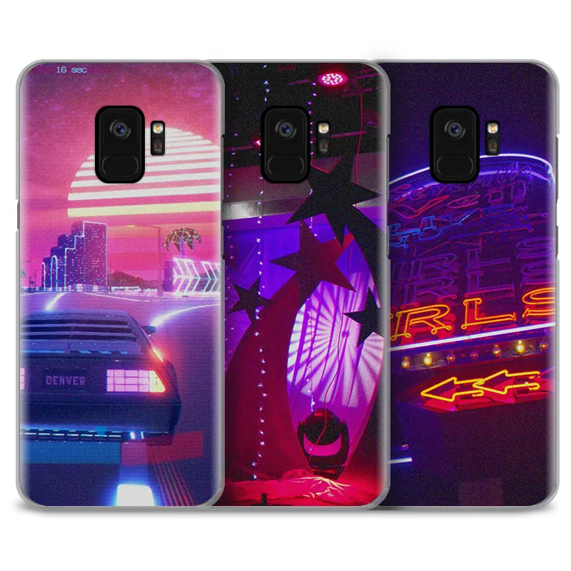 

Neon light Aesthetics Phone Case Cover Shell For Samsung Galaxy S4 S5 S6 S7 Edge S8 S9 Plus Note 8 2 3 4 5 A5 A7 J5 2016 J7 2017