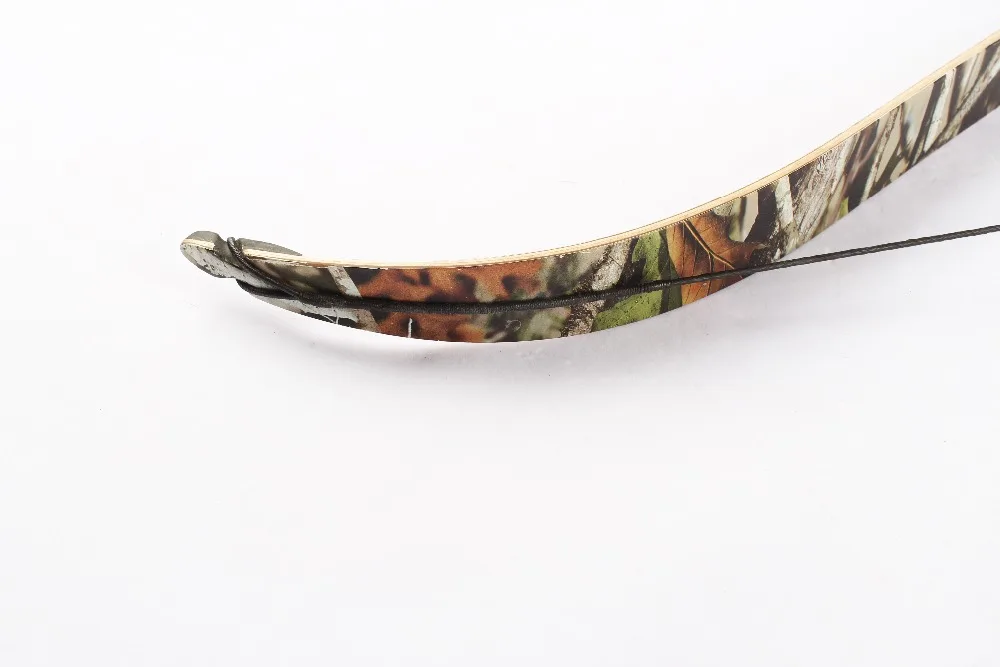 Camo para a Mão Tiro com Arco Caça ao ar Polegadas Recurvo Arco Takedown Preto Direita Usuário Livre 64 30-60lbs 22 Arco e flecha