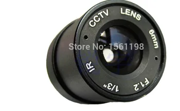 

6mm CCTV IR F1.2 metal Lens 1/3" format,, fixed Iris,manual focus CS Mount