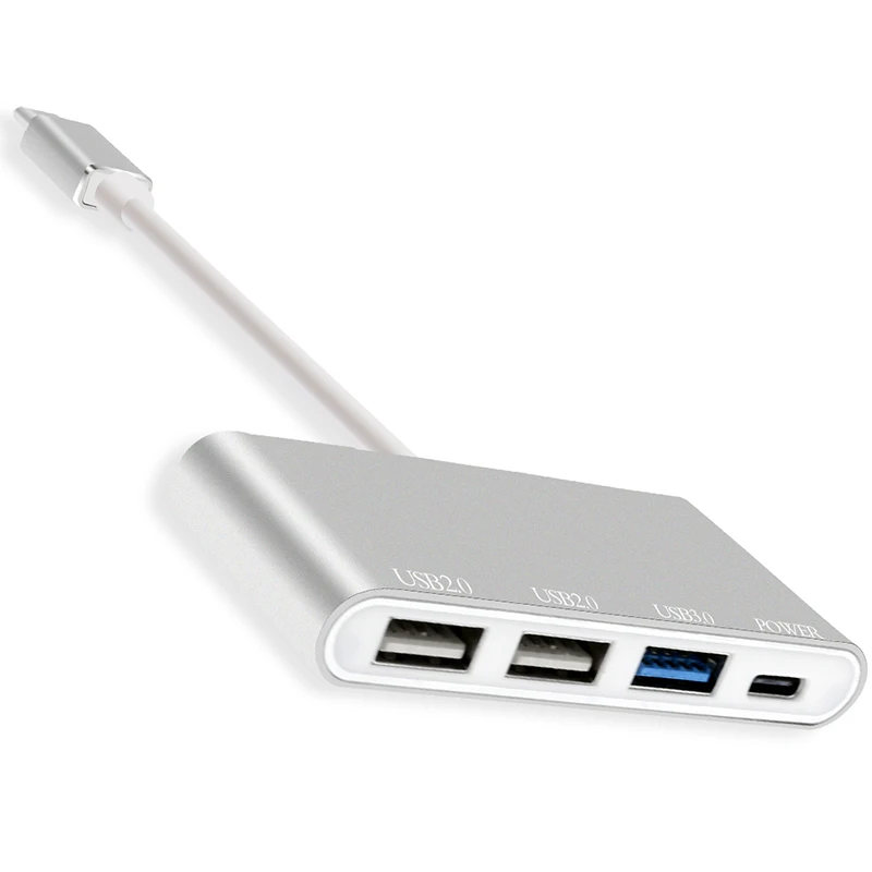 USB C концентратор 4 в 1 несколько USB 3,0 2,0 USB C концентратор/концентратор зарядки конвертер адаптер для MacBook pro ноутбук планшет ПК