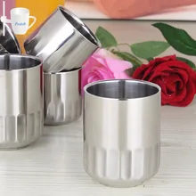 Кофе Кружки двойной Слои Чай Вино Кубок ожогов доказательство Чай кружка Нержавеющая сталь чашки Посуда для напитков Кухня Инструменты Drop- доказательство Анти-ожоги