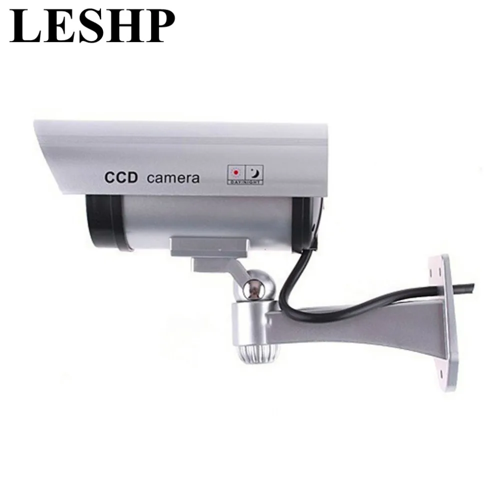 LESHP CA-11 монитор безопасности имитация Наблюдения Пуля камера Открытый Крытый Манекен ИК-камера с красным мигающий светильник