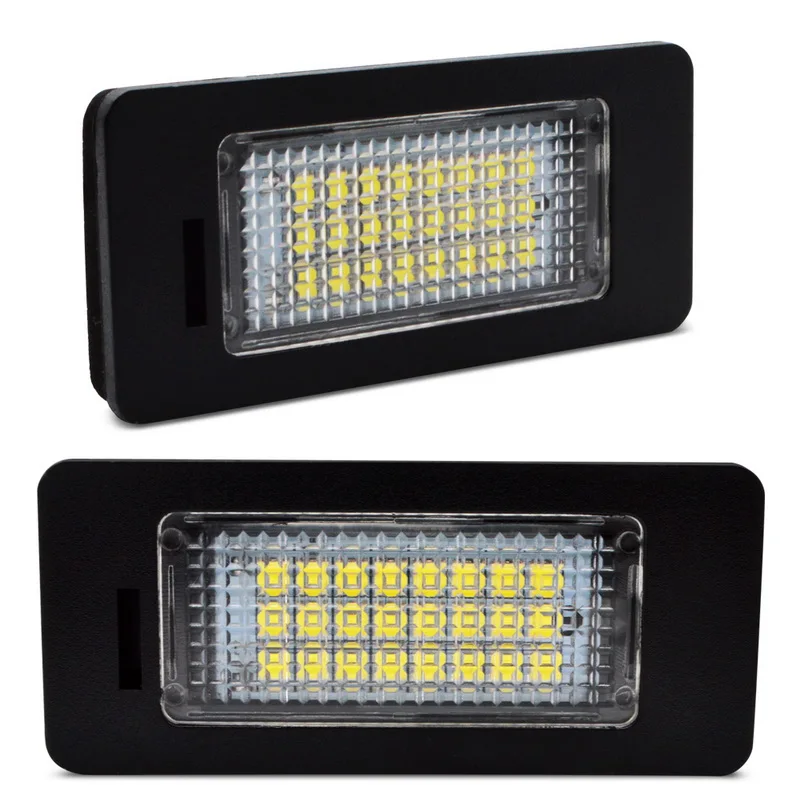 

Safego 2 pcs 3W LED License Plate Light 24 SMD 2835 Car Auto Luggage Courtesy Glove Box Lamp Waterproof For Audi Q5 A1 A4 A5 A6