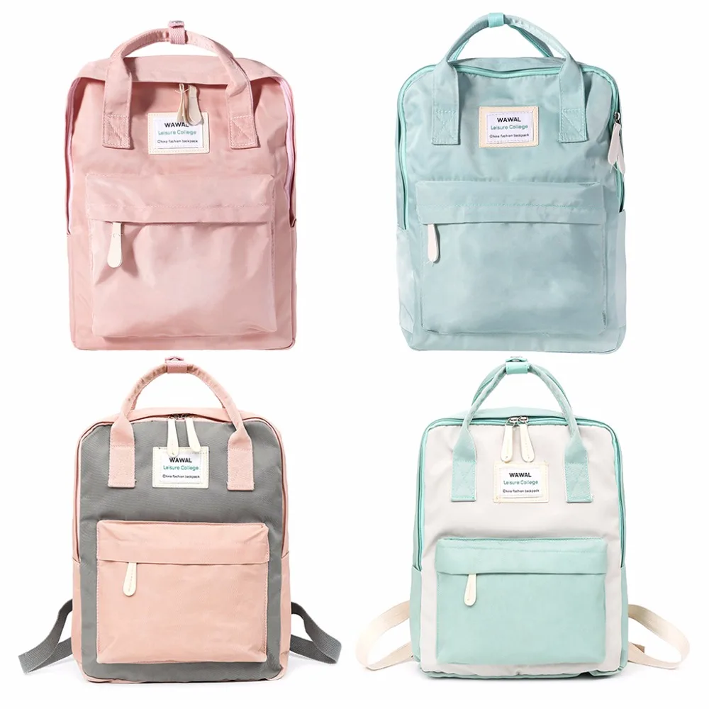 Fashion Cute Small Backpack for Women Travel Canvas Satchel Rucksack Laptop Shoulder SchoolBag ...