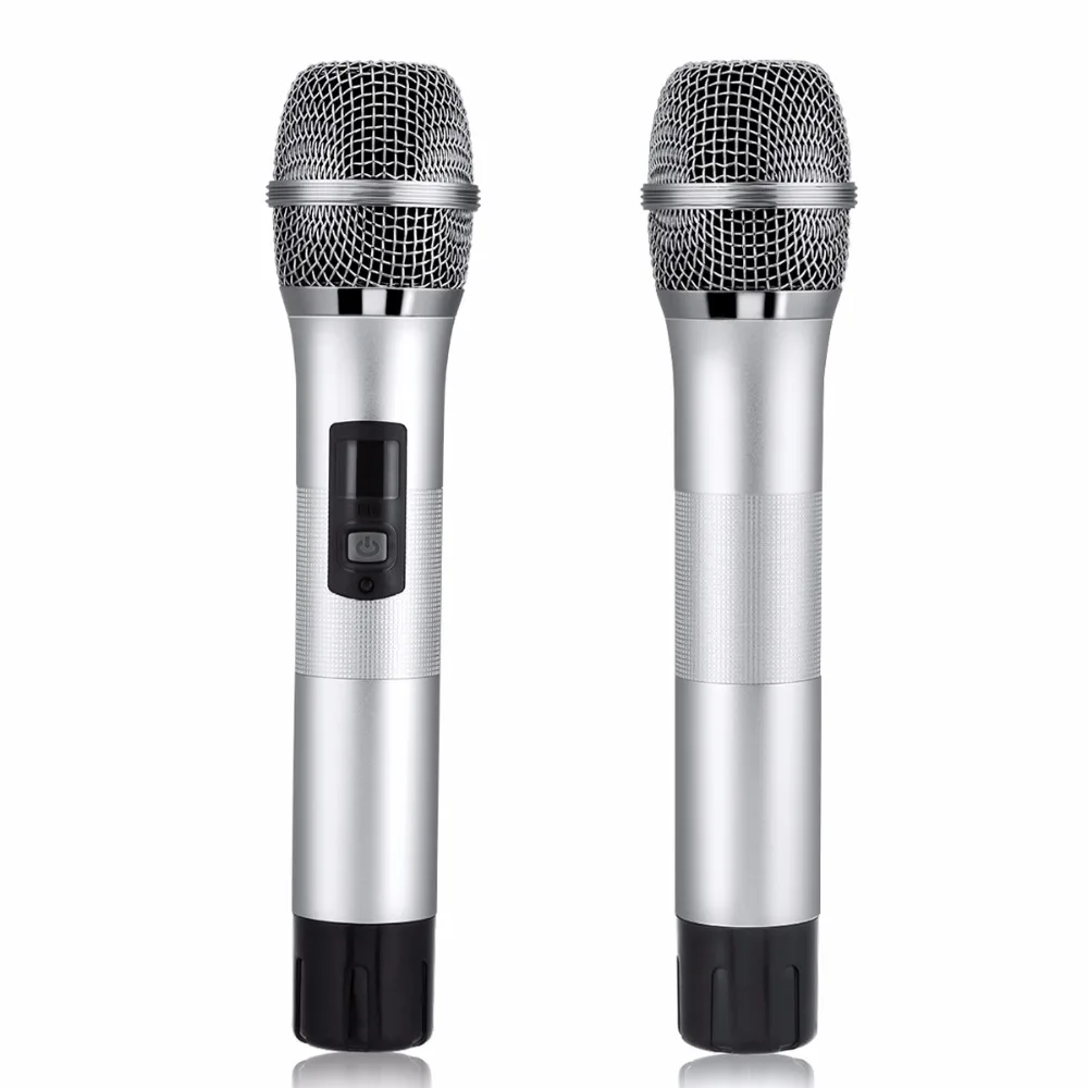 

Excelvan K28 Wireless Dual Channel Microphone Adjustable Echo Volume Digital Low Distortion For Home Entertainment Conference