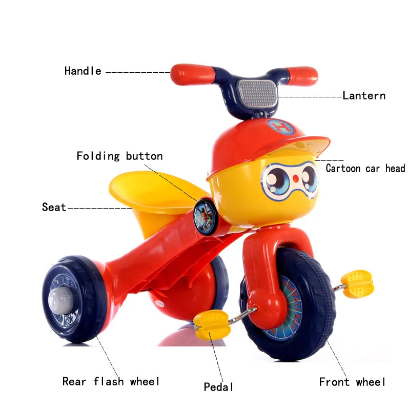 Новые дети могут ездить игрушечный автомобиль с музыкой огни велосипед подарок игрушки