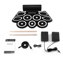 TSAI Electronic Drum MD760 Foldable Digital USB Drum Kit Delicate and Portable For Prenatal Education Professional Learning New