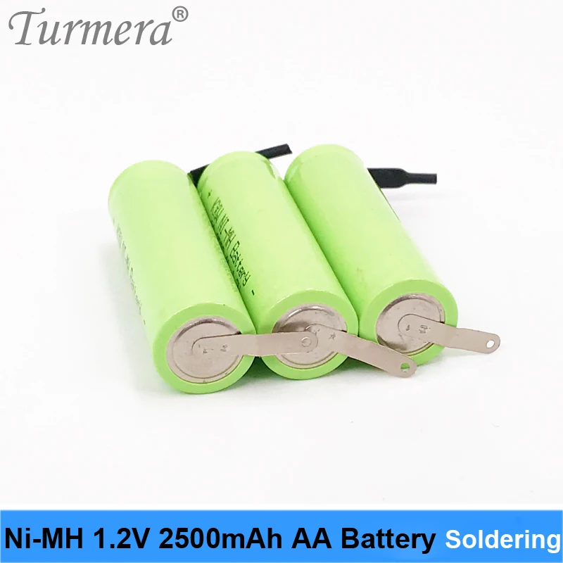 Ni-mh 1,2 V 2.5Ah 2500mah AA батарея для бритья Бритва перезаряжаемая AA батарея костюм для зубной щетки Замена Turmera m14