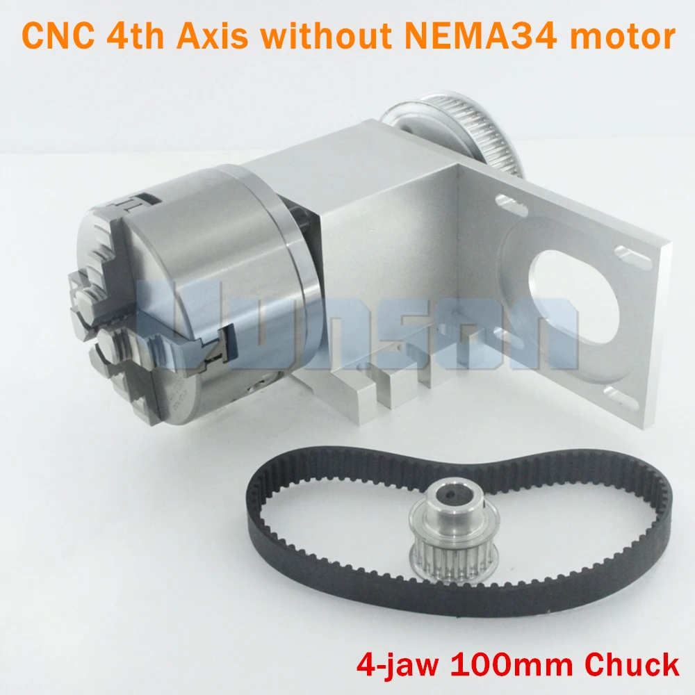 CNC 4th axis without nema34 stepper motor