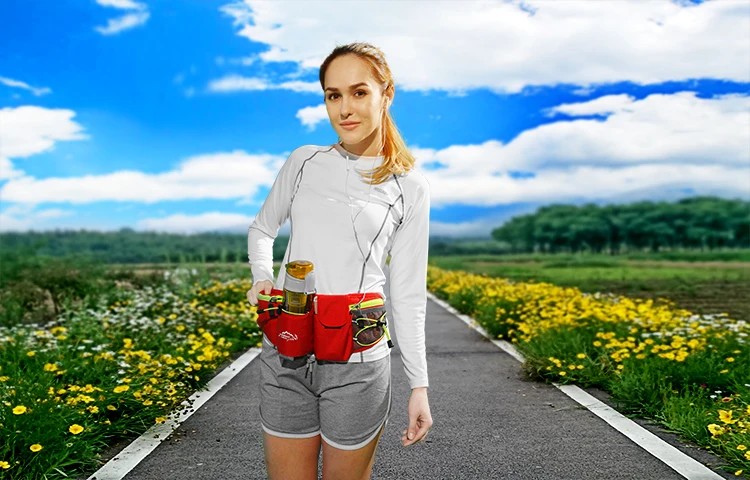 Bolsa à Prova Água da Cintura para Mulheres Bolsa de Viagem dos Homens Pacotes de Cintura Unissex para Fora do Bolsa de Perna Fanny Pacote Dwaterproof Cinto Carteira Bolsa Bum Hip Telefone 4 High Quality Esporte e Lazer