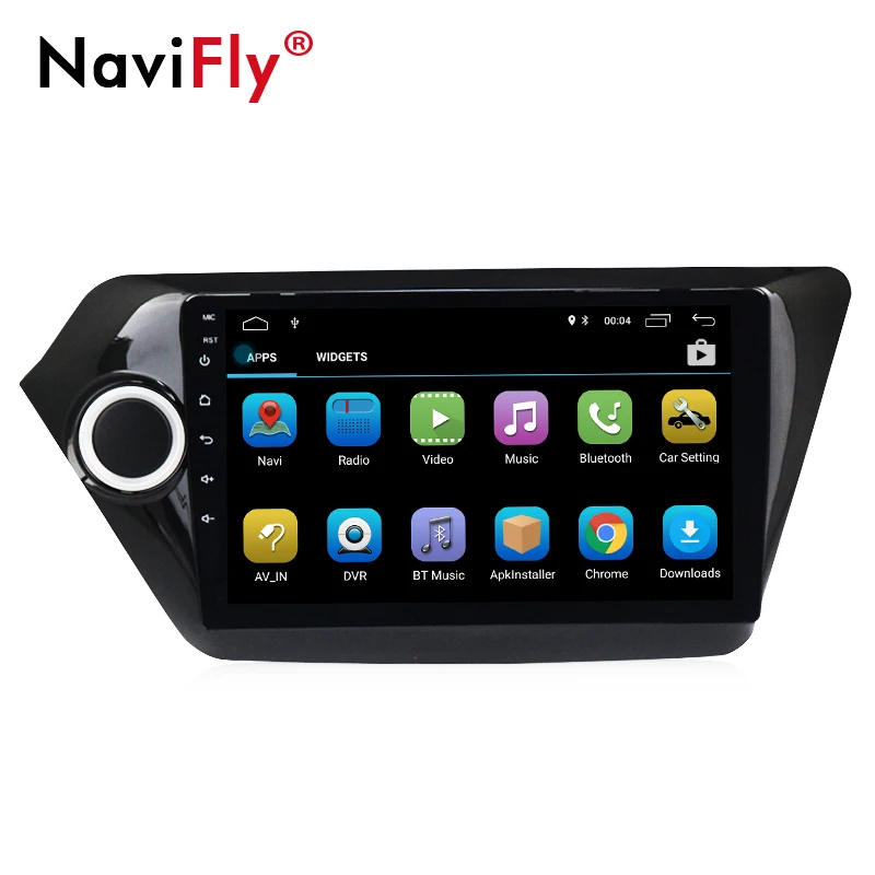 Excellent Navifly 9inch Android 8.1 Car multimedia player for Kia k2 RIO 2010 2011 2012 2013 2014 2015 Car radio GPS Navigation BT FM RDS 1