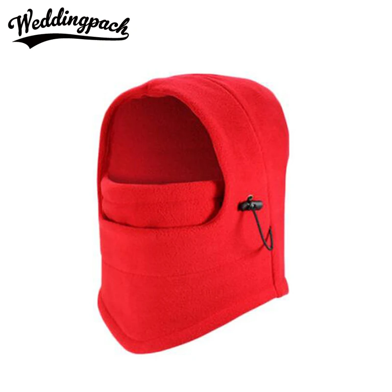 

Solid Men Balaclava Hat Beanies With Scarf Thicken Fleece Neck Warmer Women Hats Winter Face Mask Motorcycle Skullies For Women