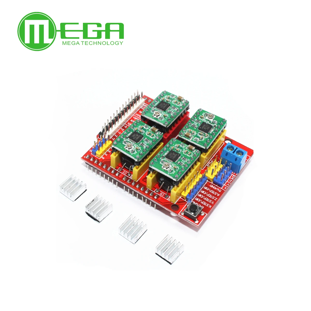 جديد cnc درع v3 النقش آلة/3D طابعة/+ 4 قطع A4988 سائق التوسع مجلس