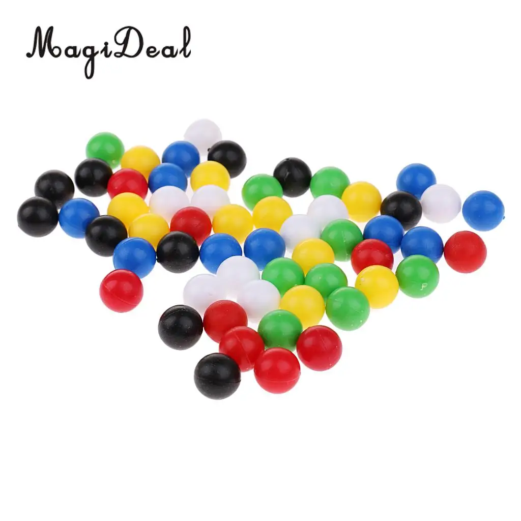 60 Pieces Plastic 1cm Balls for Wooden Connecting Four Balls in A Row Game Children Kids Toddlers Novelty Toys 1cm