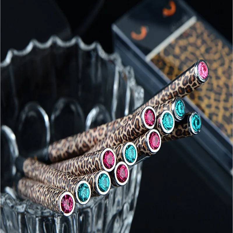 4x Cute Clic Diamond Leopard Delicate Gel Pen School Office 4x Cute Clic Diamond Leopard Delicate Gel Pen School Office Supply Student Stationery 0 38mm Black Ink In Pens From Supplies On