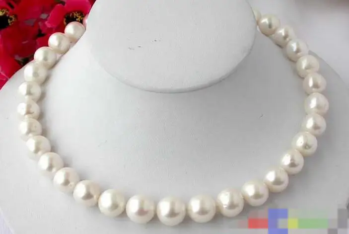 

song voge gem nanJ0906 WHITE ROUND FRESHWATER CULTURED PEARL NECKLACE