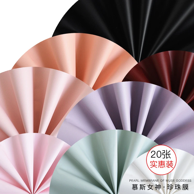 

New Luxury Soft Skin Touch Floral Paper Waterproof Flower Wrapping Plastic Paper for Florist