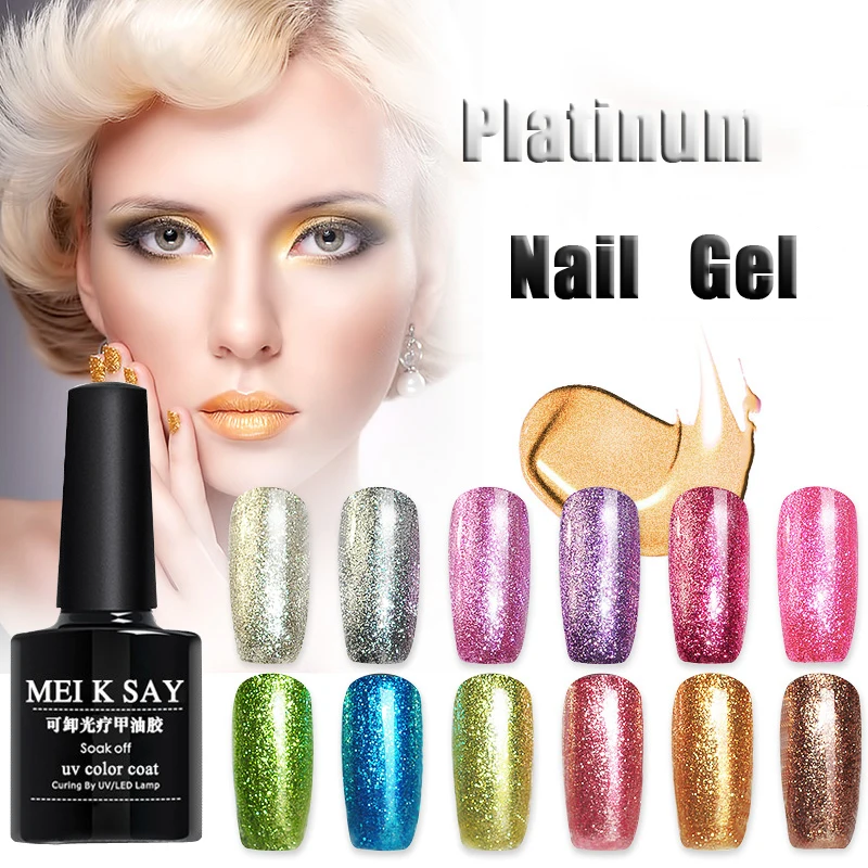 10 мл Платина Ногтей Гель Польский УФ-Гель Лак Для Матовый Soak Off Gelpolish Идеальный