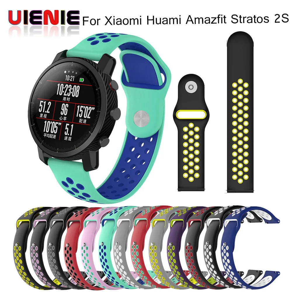Горячее предложение для Amazfit Stratos 2 2s смарт-часы ремешок дышащие силиконовые