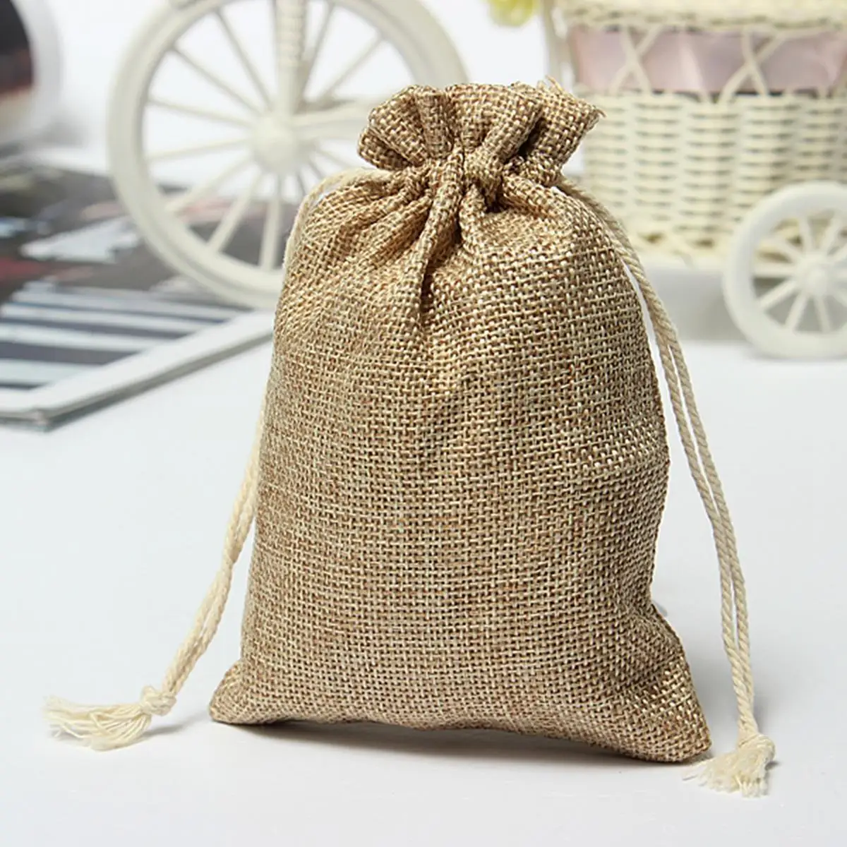 Burlap Jute Sacks Vintage Weddings Birthday Parties Favor With Burlap Jute Sacks Vintage Weddings Birthday Parties Favor With Drawstrings Gift Bags Recycled Packaging Bag Candy Box In Wring Supplies From