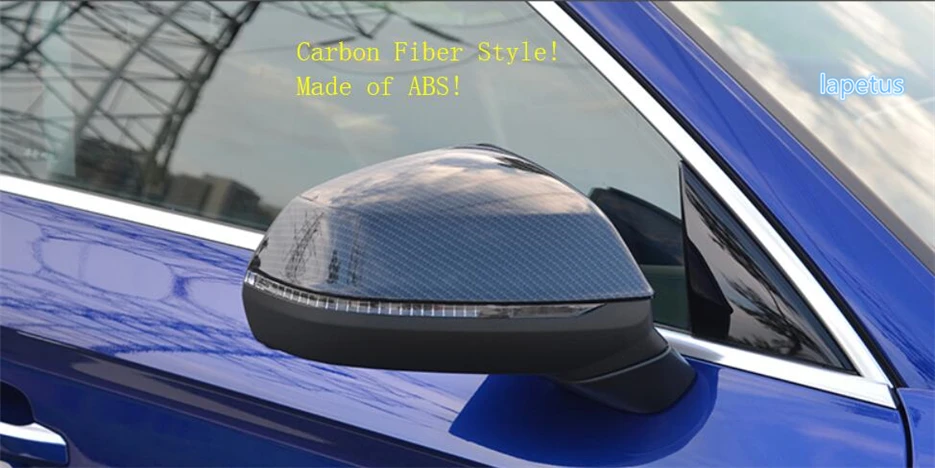 

Lapetus Rearview Mirror Shell Rear-view Mirror Decoration Frame Cover Trim 2 Pcs / Set Fit For Audi Q5 2018 2019 2020 ABS