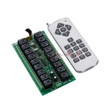 18 нагрузки DC24V 10A реле 18CH беспроводной Радиочастотный пульт дистанционного Управление переключатель передатчик с приемником