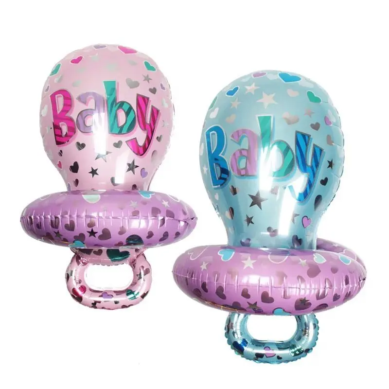 

2pcs/lot 88*55cm Big Baby Nurse Nipple Foil Balloons Boy Girl Large Baby Shower 1st Birthday Party Decorations Globos Supplies