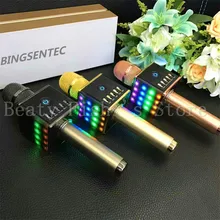 BINGSENTEC флэш светодиодный светильник H8 Bluetooth караоке микрофон KTV музыкальный плеер динамик с Профессиональный звуковой микшер