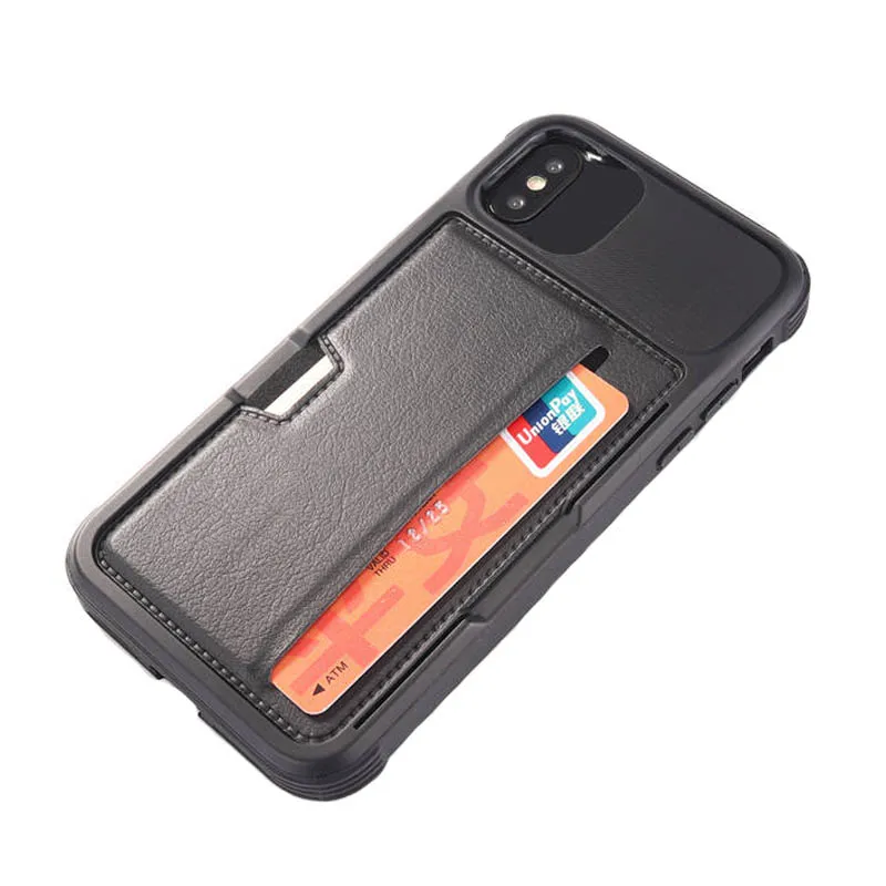 

MAKEULIKE Case For Iphone X XS Case Anti-fall Protection Phone Cover Card Slot Coque For Apple Iphone X Case Funda