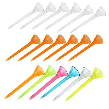 

6pcs Outdoor Sports Golf Tees Plastic Nails Holder Support Training Aids