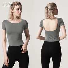 Топы для йоги, Женские Модальные топы Спортивные для женщин, открытая спина, фитнес-футболка, топы для спортзала, топы Спортивные для женщин, Прямая поставка