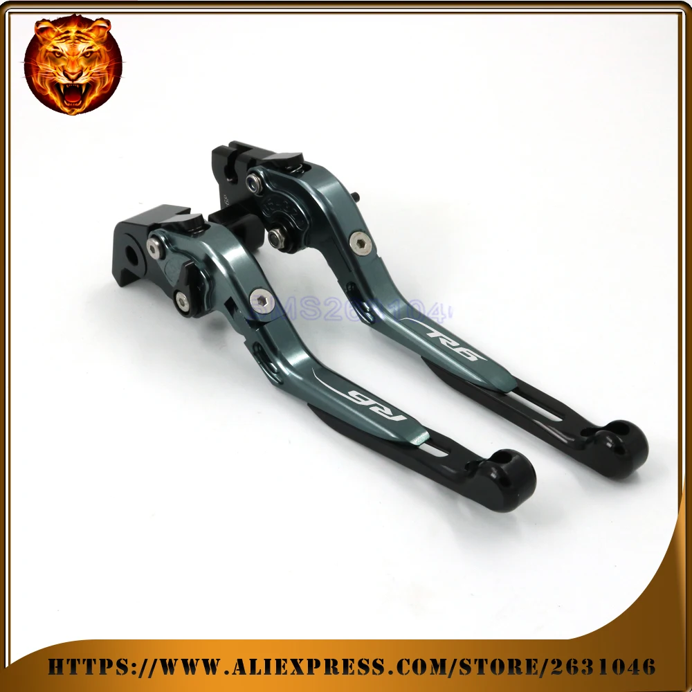

Motorcycle Adjustable Folding Extendable Brake Clutch Lever For YAMAHA YZF R6 YZFR6 NEW STYLE 2005 16 FREE SHIPPING BLACK BLUE