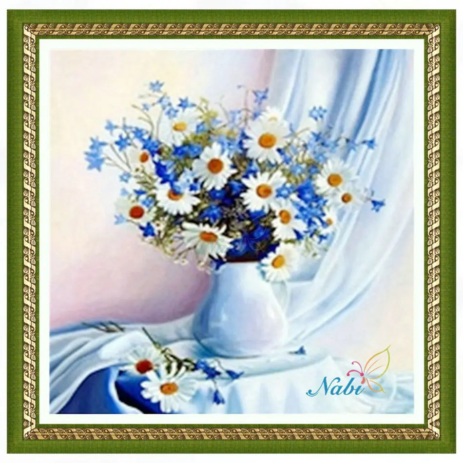 

Square diamond mosaic painting diamond embroidery cross stitch Vase flower - 3d diy beaded picture beadwork sale 2310R