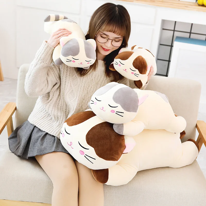 

30-60cm Cute Cat Plush Cat toys Stuffed Cat Plush Soft Animal Baby Appease Toys doll baby sleep toy gifts For kids