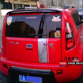 

For Kia Soul 2010 2011 2012 2013 2014 2015 ABS Plastic Unpainted Primer Color Tail Trunk Lip Wing Rear Spoiler Car Styling