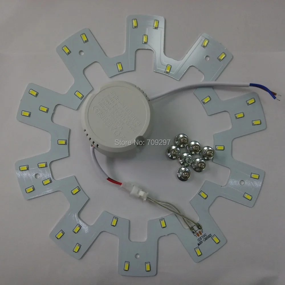12 Вт 18 24 светодиодный Панель свет SMD 5730SMD круглый потолочный светильник + Драйвер