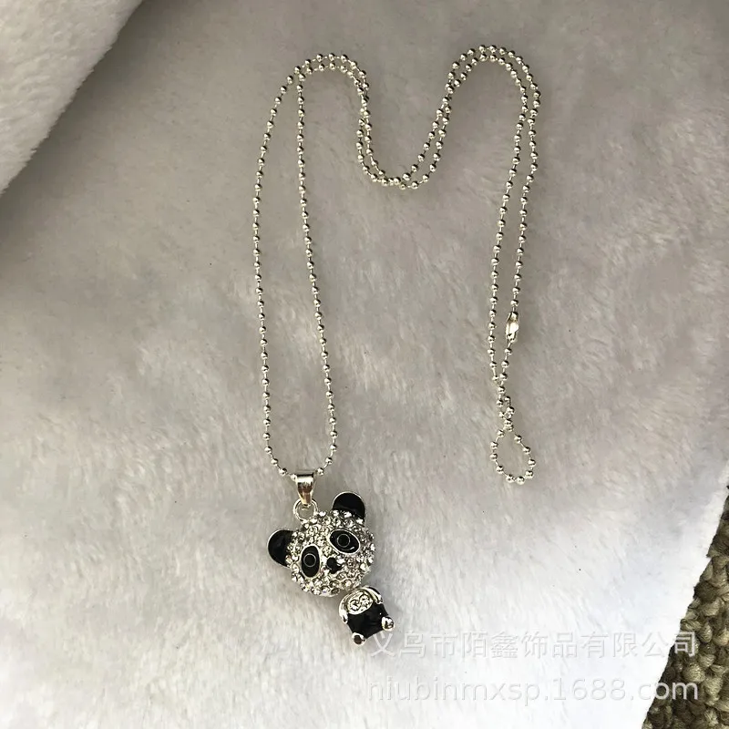 

Explosion jewelry, flash drill, big bear, pendant, long necklace, women, sweater chain, wild for women, Unlimited Charm